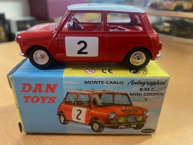 Mini CooperS Rallye Monte Carlo 1966 #2 Autographed Makinen & Easter Rf DAN-CF